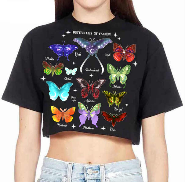 ✧ Butterflies of Faerun ✧ Crop top